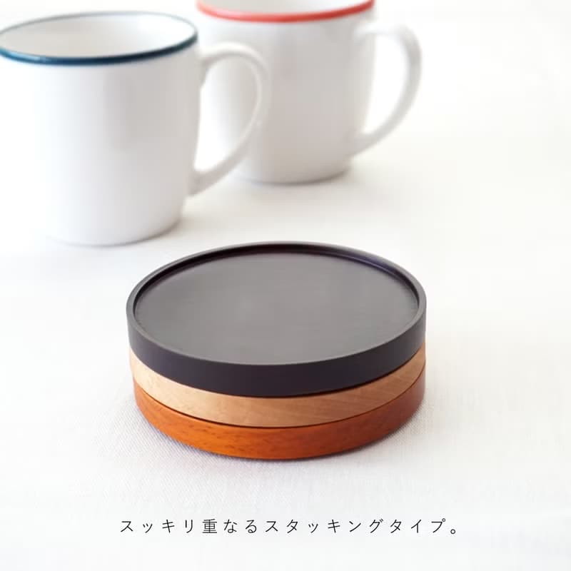 padou Buna Natural Wood Coaster Coffee Tea Glass Mug Tableware Gift Present