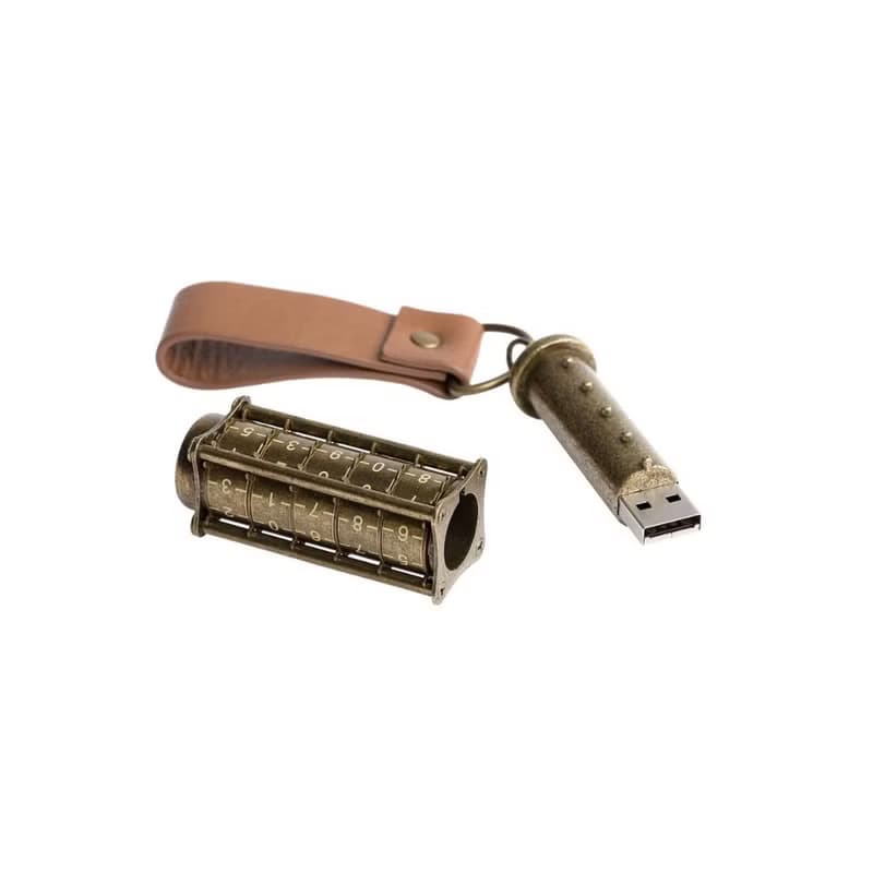 【推廣優惠】八折Steampunk Cryptex密碼隨身碟64GB 32GB
