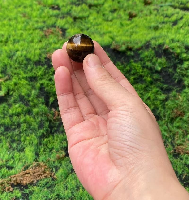 有球必應 招財聚財-精選天然貓眼黃虎眼球 招財聚財 快速出貨