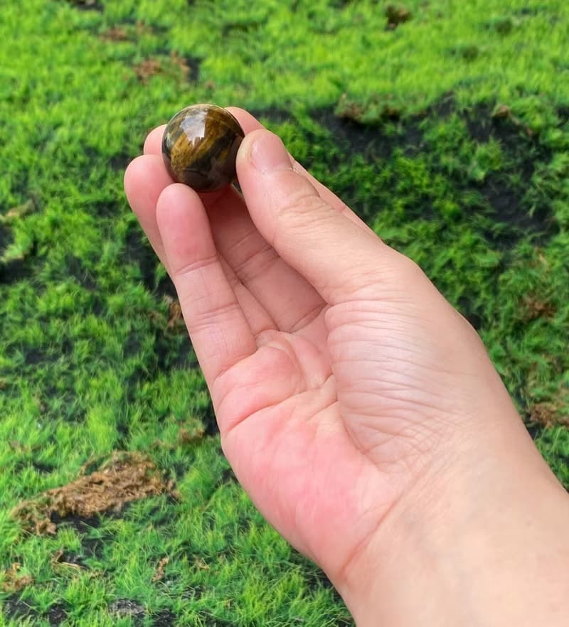 有球必應 招財聚財-精選天然貓眼黃虎眼球 招財聚財 快速出貨