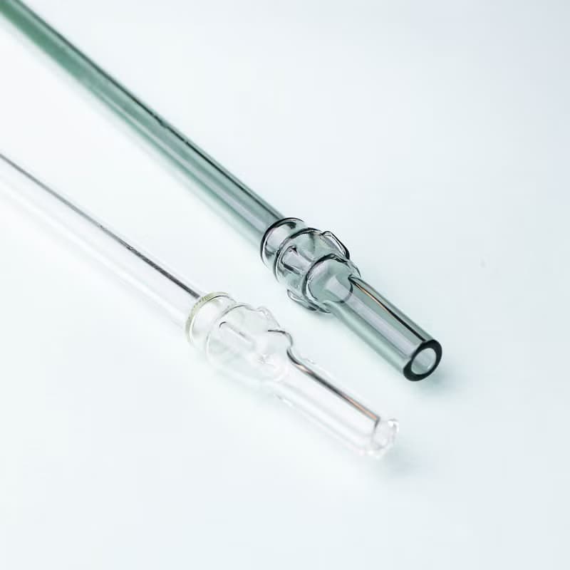 摩艾細造型玻璃吸管-清透