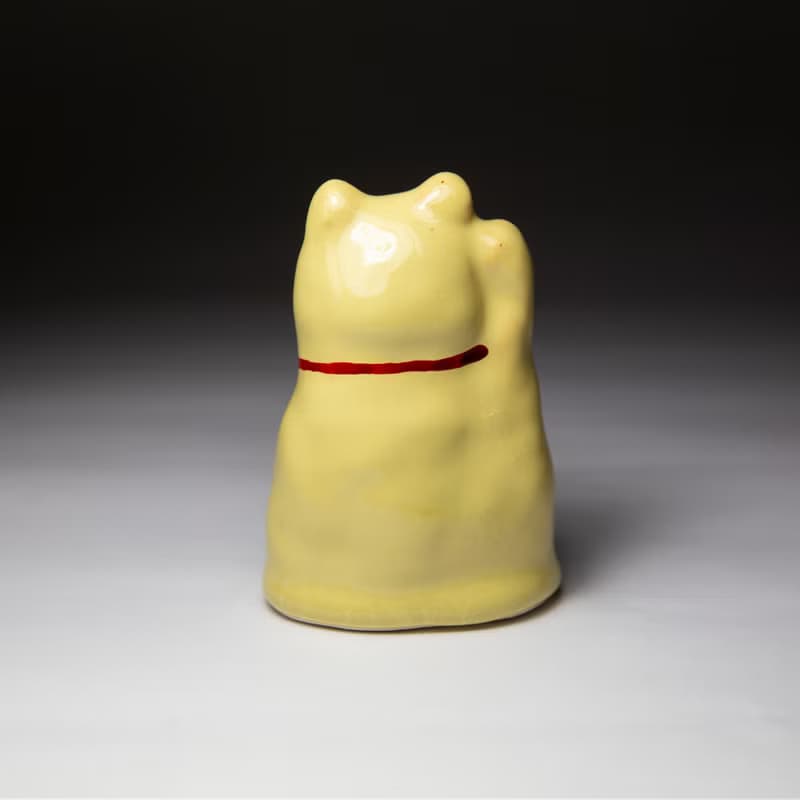 街頭開運招財貓-小黃