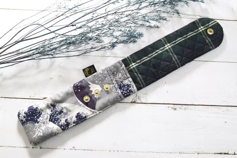 【Gi LAI】6.5*26Cm雙層筷袋-富士山在神奈川沖浪裡