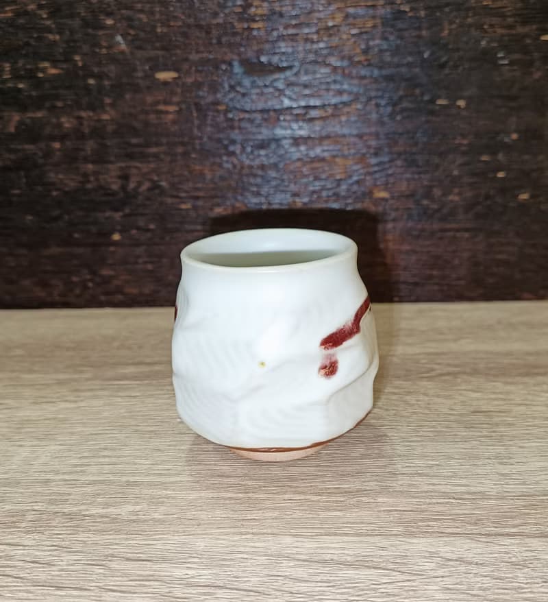 汝窯手作刀削杯-鶯歌李玟叡