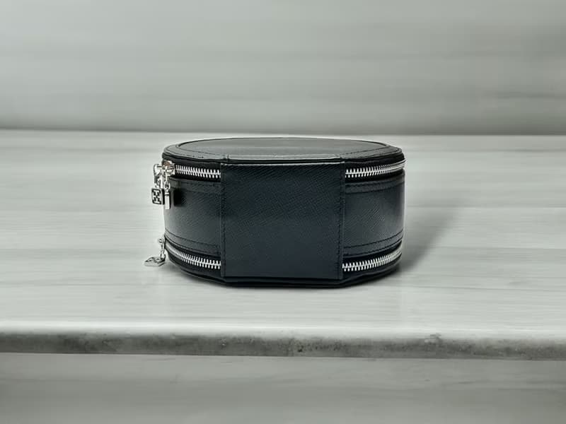 Tosca | Double Zipper Coins Bag - 斜孭包 手袋 手提袋 真皮-黑