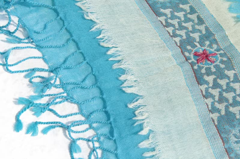 喀什米爾Cashmere Pashmina 克什米爾 刺繡羊毛披肩 針織圍巾 刺繡圍巾 羊絨披巾-花朵 露營必備 野餐