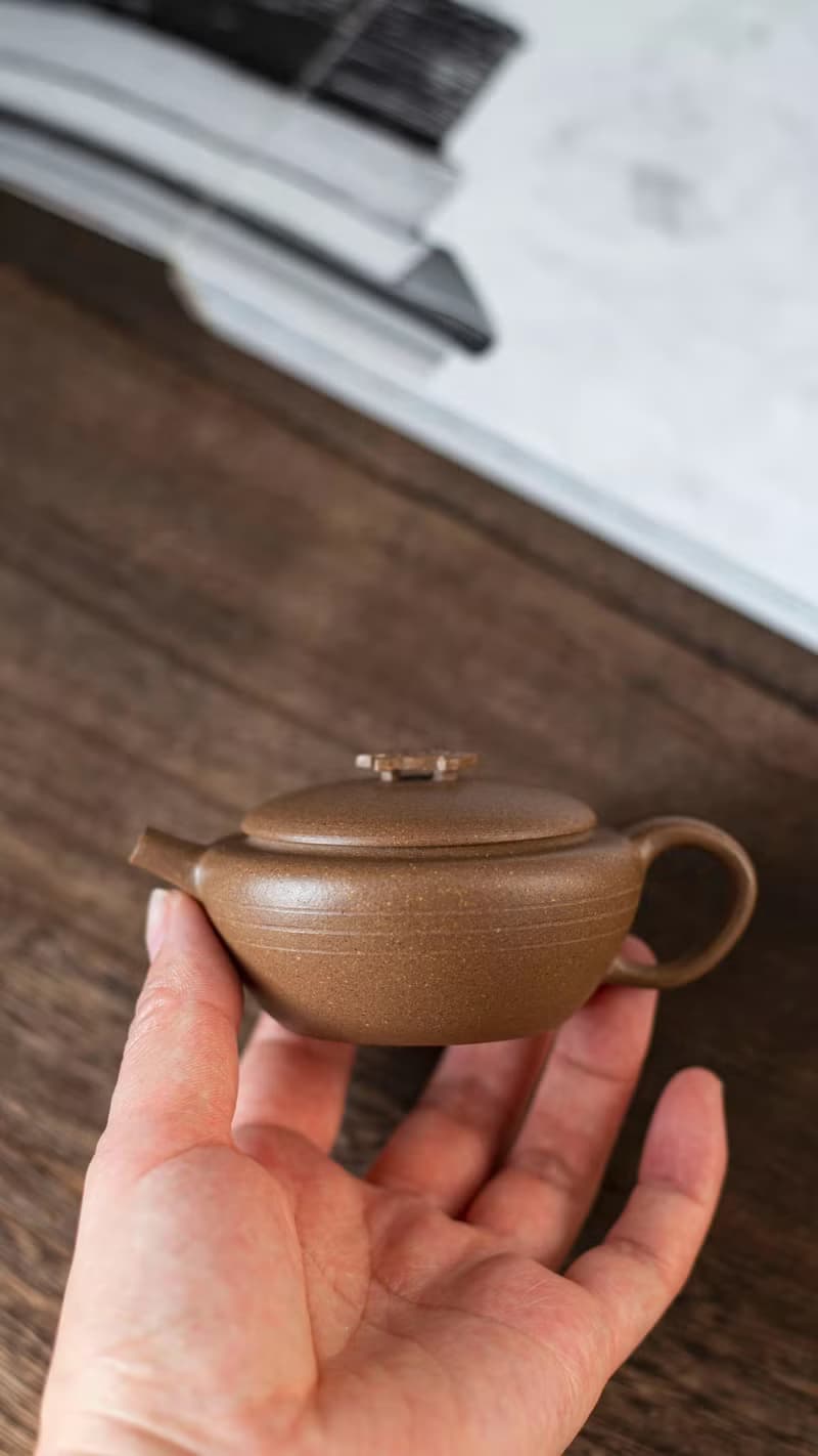 送禮紫砂壺茶壺天元 复刻款 100cc 轻胚 顶级原矿段泥 泥色复古纯