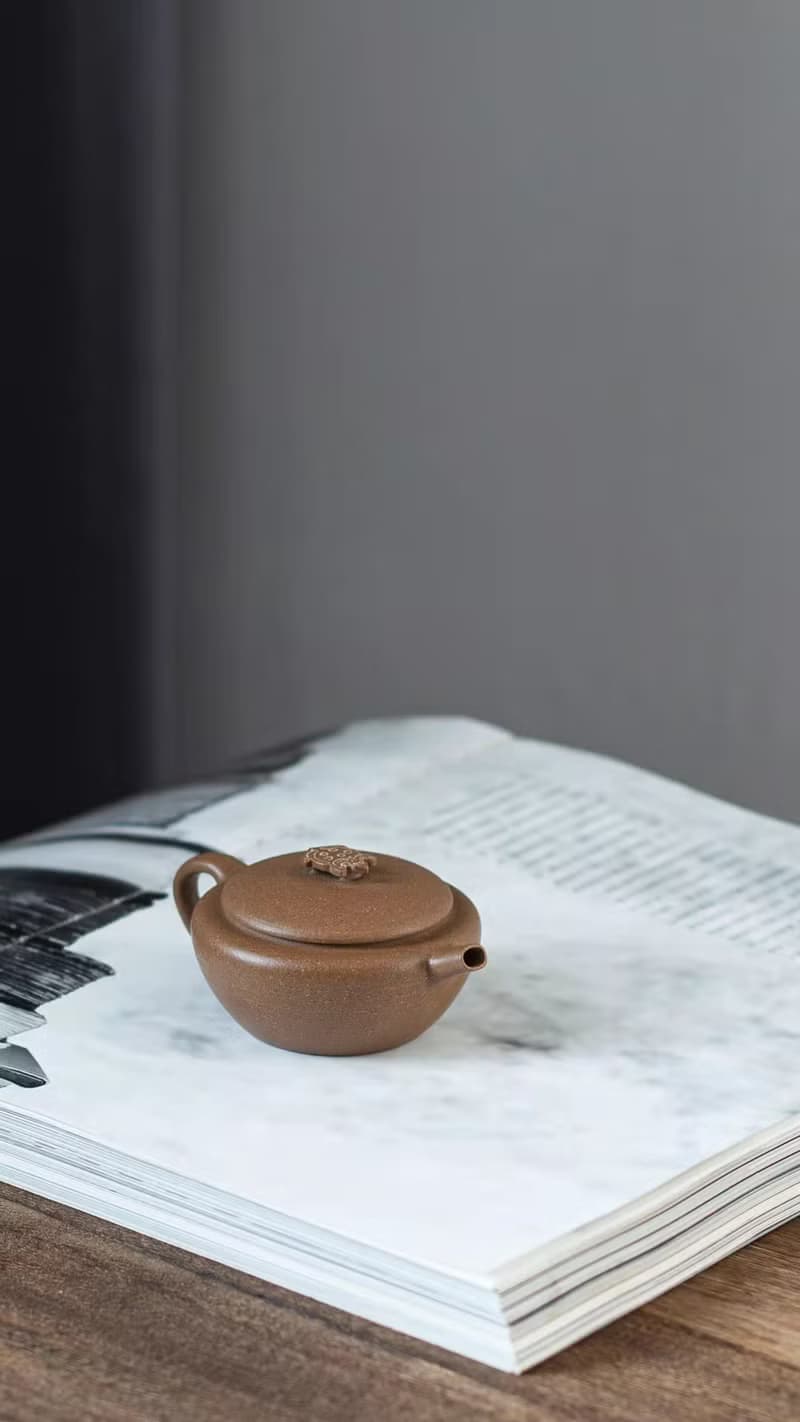 送禮紫砂壺茶壺天元 复刻款 100cc 轻胚 顶级原矿段泥 泥色复古纯