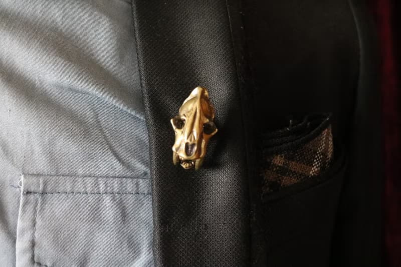 黄铜面具胸针复古风胸花纯铜有质感