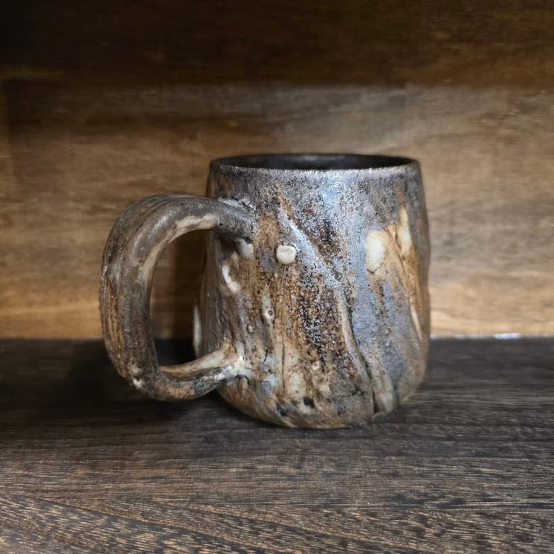 柴燒陶馬克杯 / 咖啡杯 / 志野釉