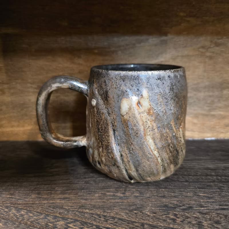 柴燒陶馬克杯 / 咖啡杯 / 志野釉