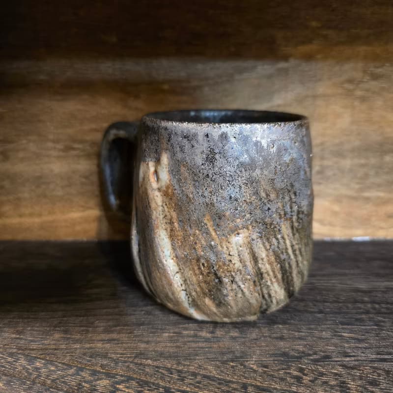 柴燒陶馬克杯 / 咖啡杯 / 志野釉