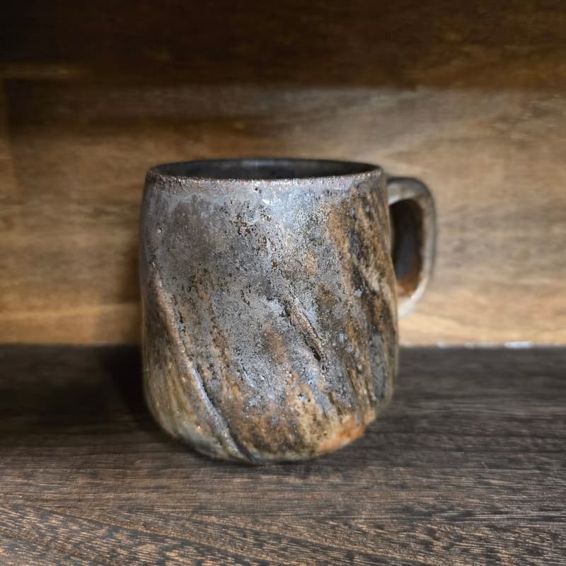 柴燒陶馬克杯 / 咖啡杯 / 志野釉