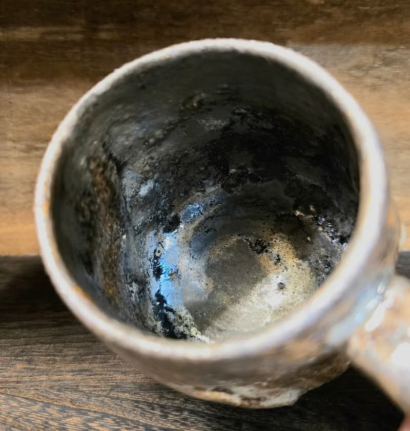 柴燒陶馬克杯 / 咖啡杯 / 志野釉