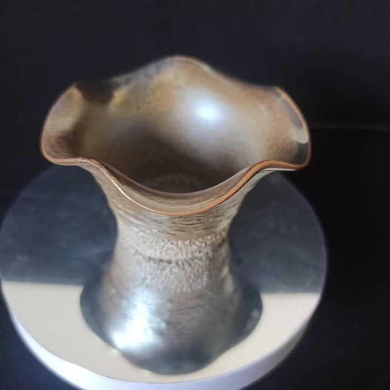 柴燒茶葉濾杯自然落灰火痕金銀彩鶯歌職人精心手作