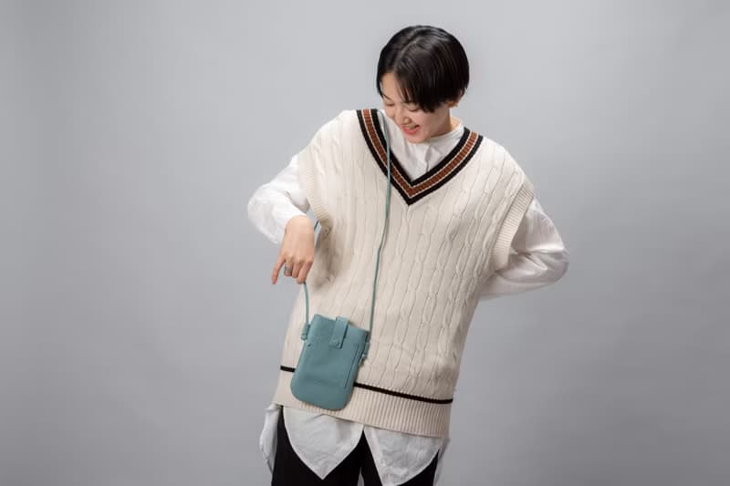 情人節禮物 itten-itten / 迷你手拿包 綠色 日本豐岡鞄