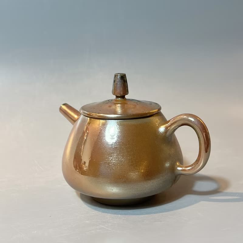柴燒古樸金彩茶壺 / 古典茶壺 / 小平凡手作