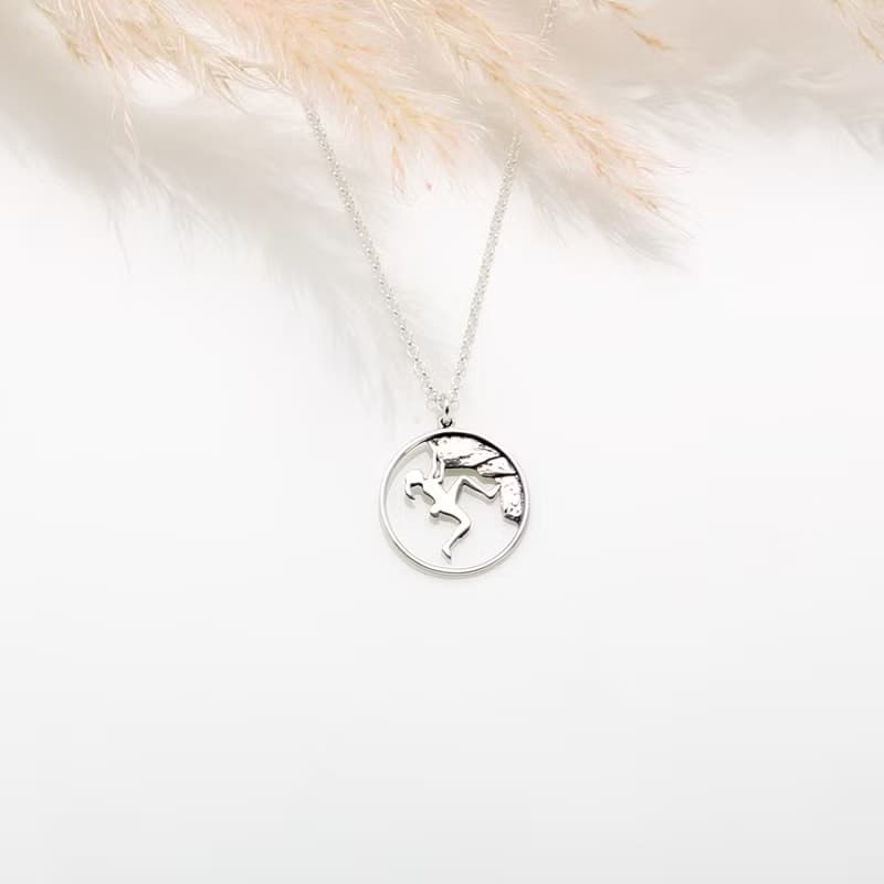 【Angel & Me】登峰造極 攀岩 登山 s925 純銀項鍊 聖誕 生日禮物