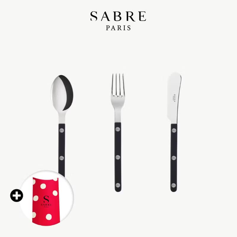 Bistrot復古酒館-點心餐具3件禮盒組-Sabre Paris