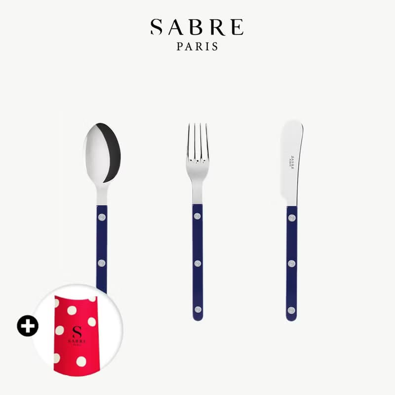 Bistrot復古酒館-點心餐具3件禮盒組-Sabre Paris