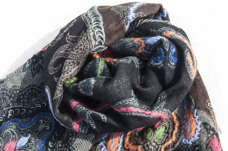 羊絨毯 刺繡毛毯 羊毛蓋毯 保暖披肩 針織毯 刺繡羊毛披肩/針織蓋毯/刺繡圍巾/羊絨披巾/喀什米爾Cashmere-花朵