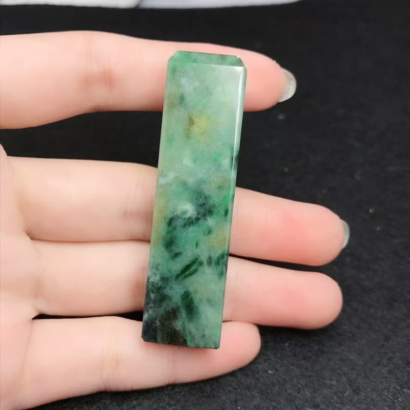 花青翡翠印章| 天然緬甸玉A貨翡翠 | 送禮