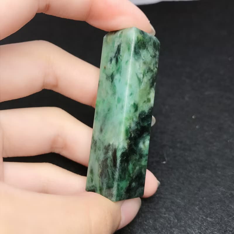花青翡翠印章| 天然緬甸玉A貨翡翠 | 送禮
