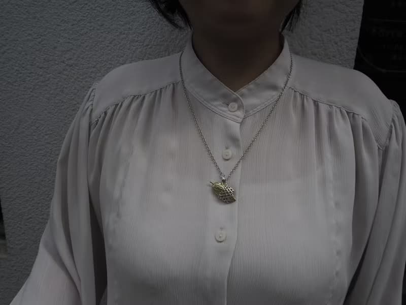 。植被之上。NO.15 苦瓜不苦但美美的 項鍊/925銀/黃銅