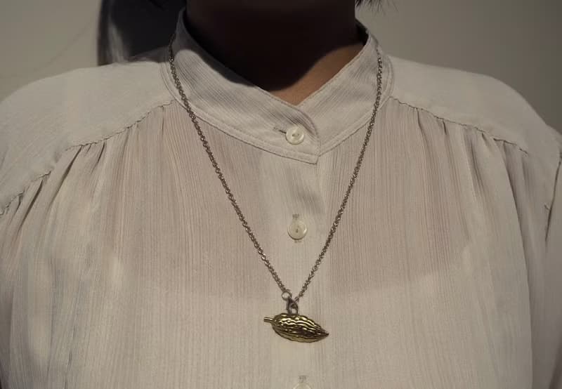 。植被之上。NO.15 苦瓜不苦但美美的 項鍊/925銀/黃銅