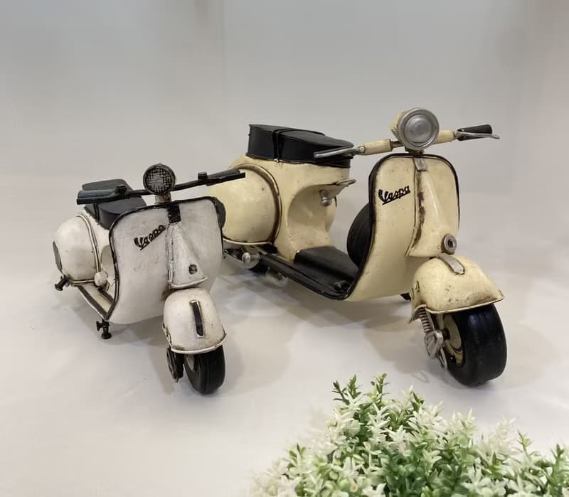 【好日戀物】德國帶回 VESPA 台灣偉士牌復古摩托車模型收藏品