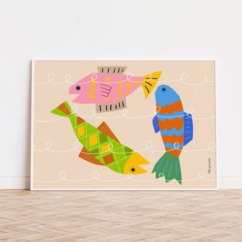 Art print/ Fish / Illustration poster A3,A2