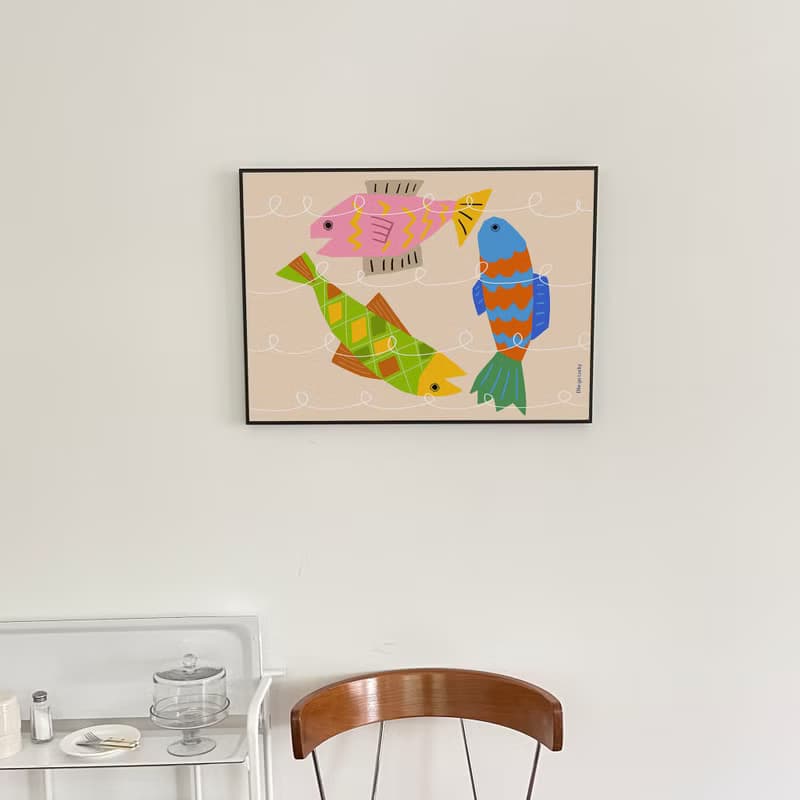 Art print/ Fish / Illustration poster A3,A2