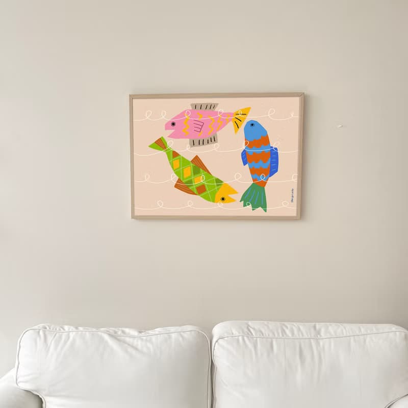 Art print/ Fish / Illustration poster A3,A2