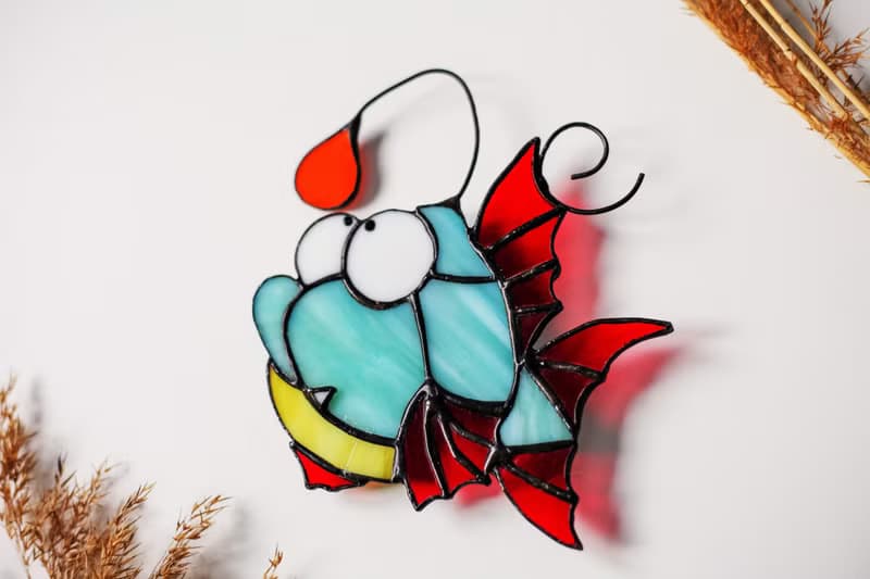 鱼, 彩色玻璃窗挂件, 花园装饰, 太阳镜