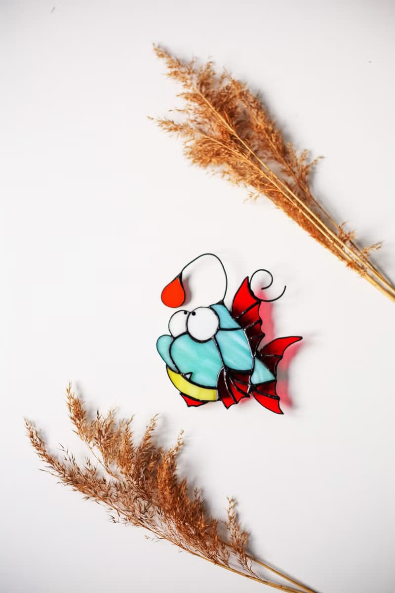 鱼, 彩色玻璃窗挂件, 花园装饰, 太阳镜