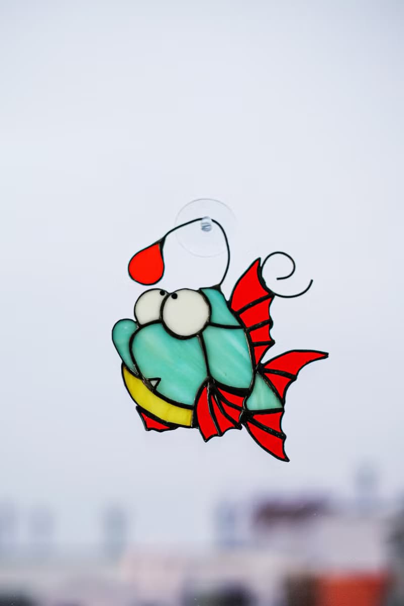 鱼, 彩色玻璃窗挂件, 花园装饰, 太阳镜