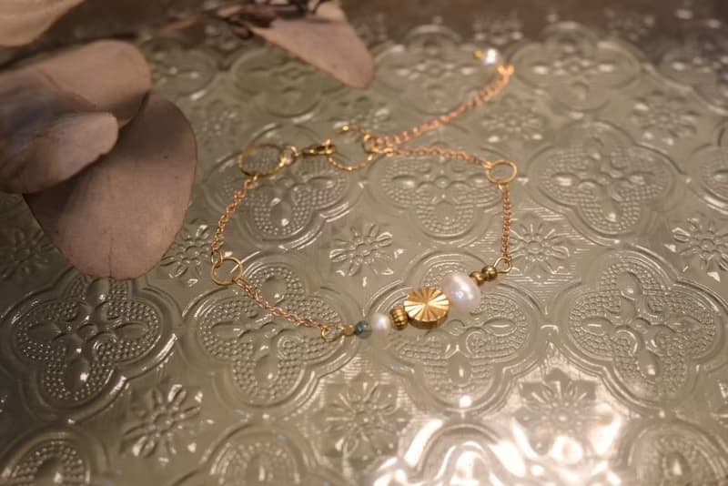 金屬珍珠個性手鍊