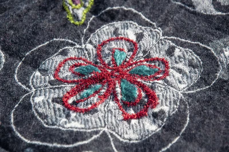 喀什米爾Cashmere/水煮羊毛披肩/針織圍巾/刺繡圍巾/羊絨披巾-花