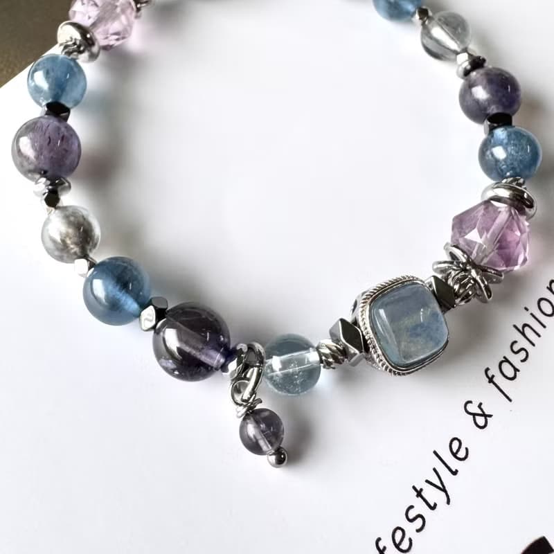 低調聚財 血滴堇青 透體雙色堇青 魔鬼海水藍寶 冰種海水藍寶