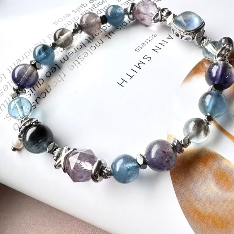 低調聚財 血滴堇青 透體雙色堇青 魔鬼海水藍寶 冰種海水藍寶