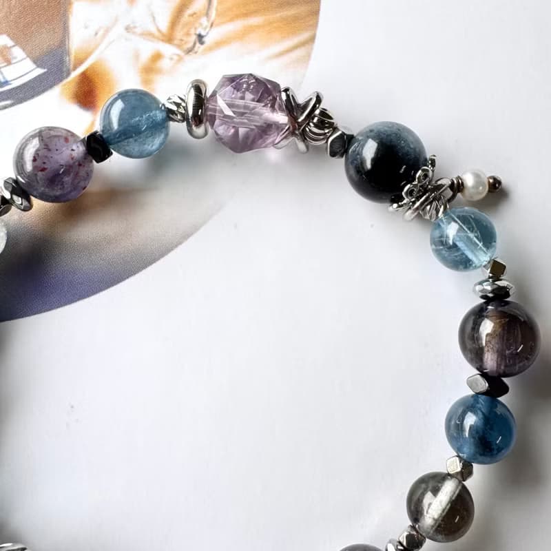 低調聚財 血滴堇青 透體雙色堇青 魔鬼海水藍寶 冰種海水藍寶