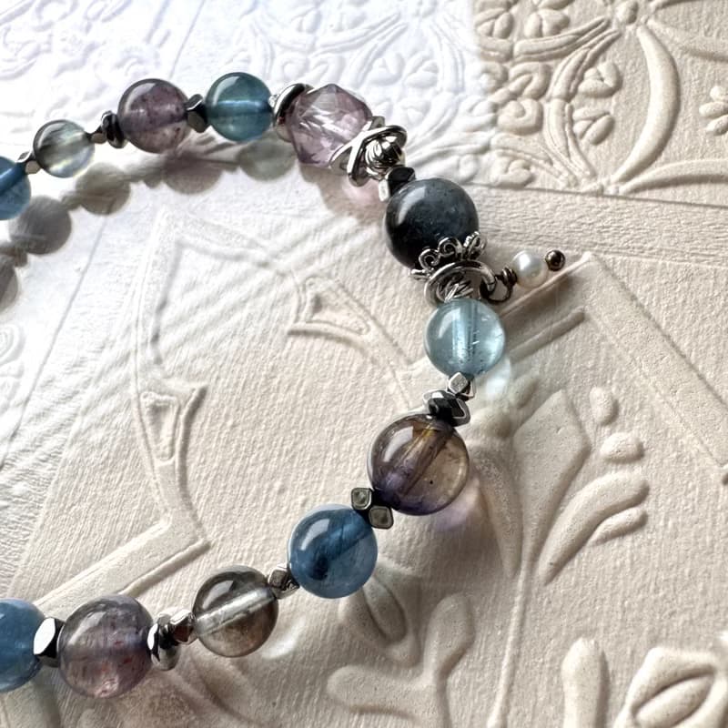 低調聚財 血滴堇青 透體雙色堇青 魔鬼海水藍寶 冰種海水藍寶