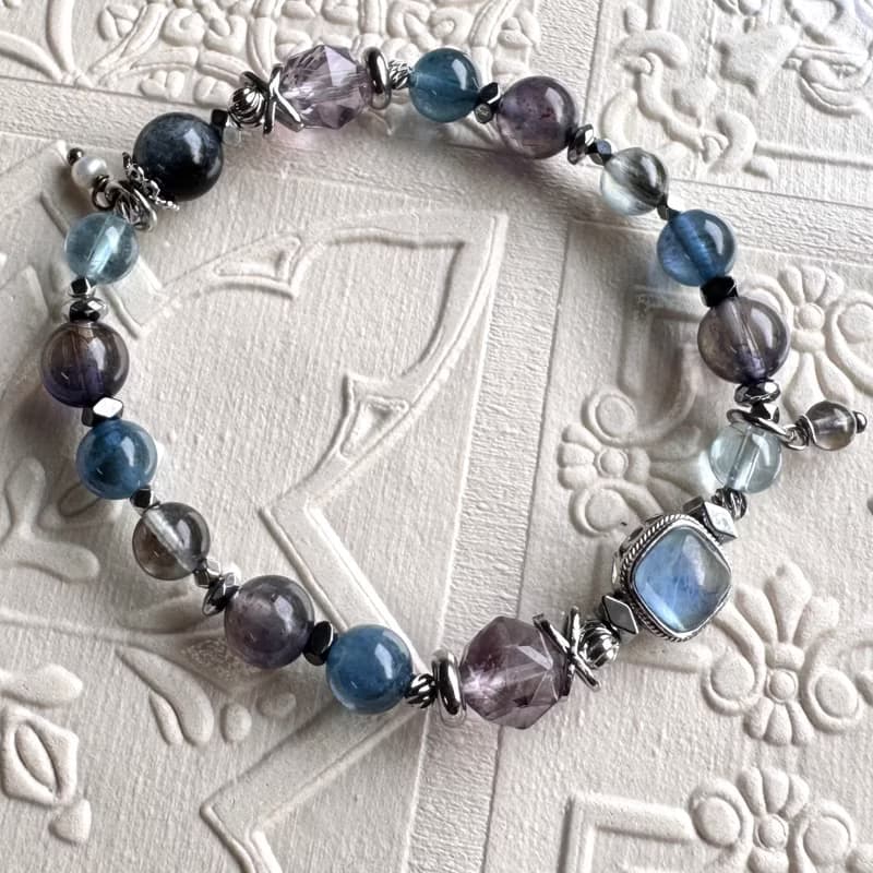 低調聚財 血滴堇青 透體雙色堇青 魔鬼海水藍寶 冰種海水藍寶