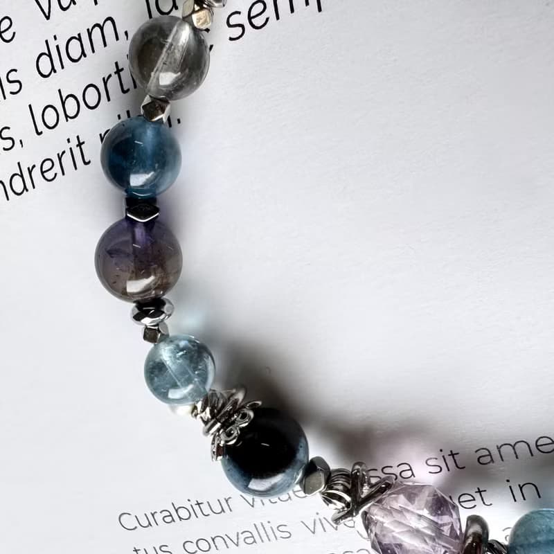 低調聚財 血滴堇青 透體雙色堇青 魔鬼海水藍寶 冰種海水藍寶