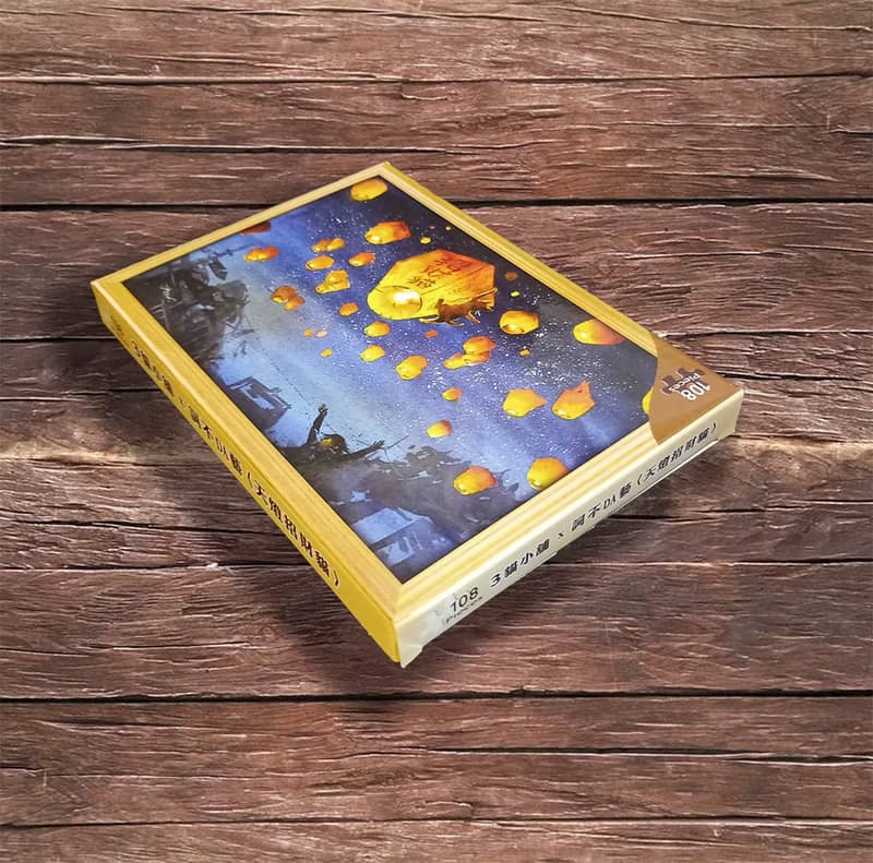 108片貓咪主題拼圖(天燈招財貓)