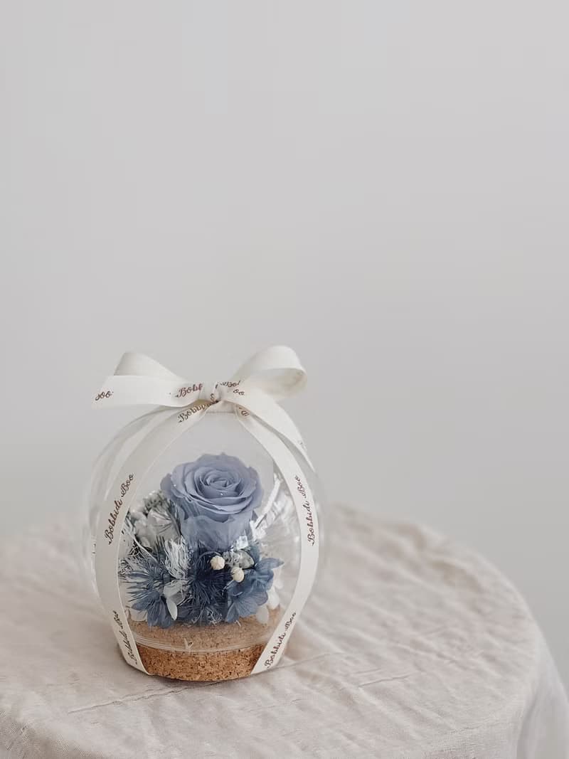 【永生玫瑰花玻璃球】• 情人節禮物/生日禮物/永生花/永生玫瑰花