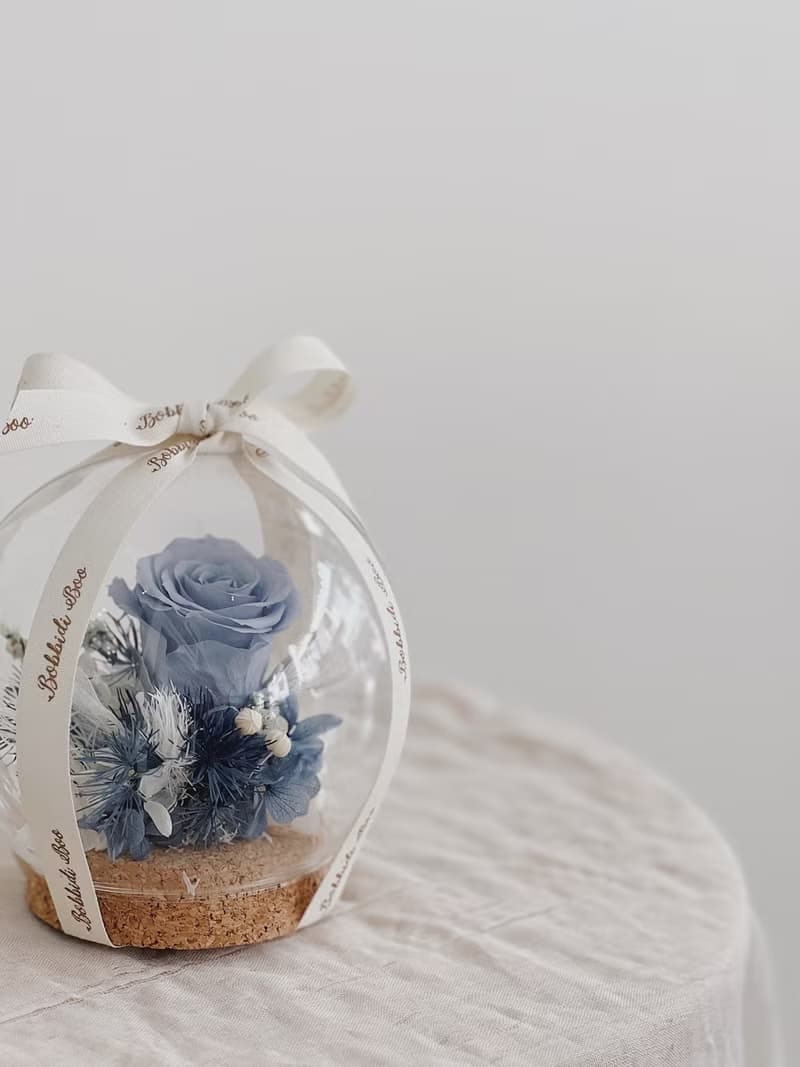 【永生玫瑰花玻璃球】• 情人節禮物/生日禮物/永生花/永生玫瑰花