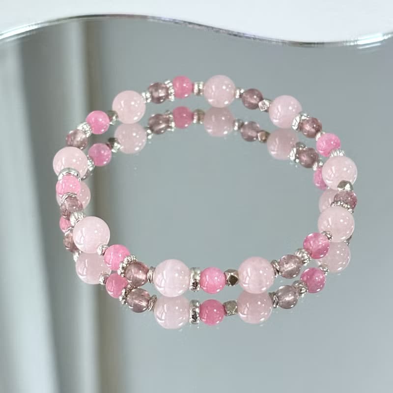 栩栩花落 / 粉晶手鍊