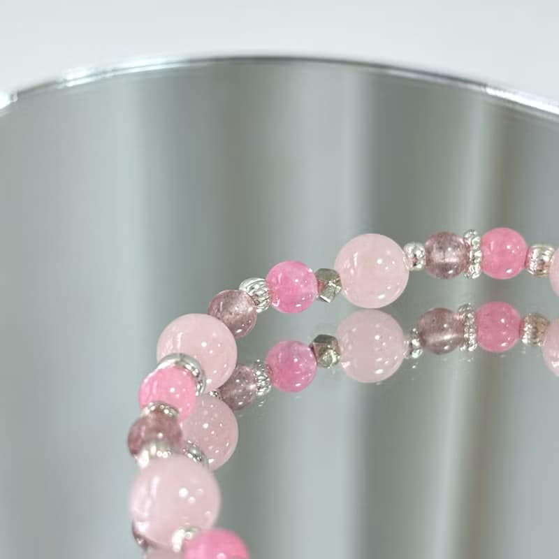 栩栩花落 / 粉晶手鍊