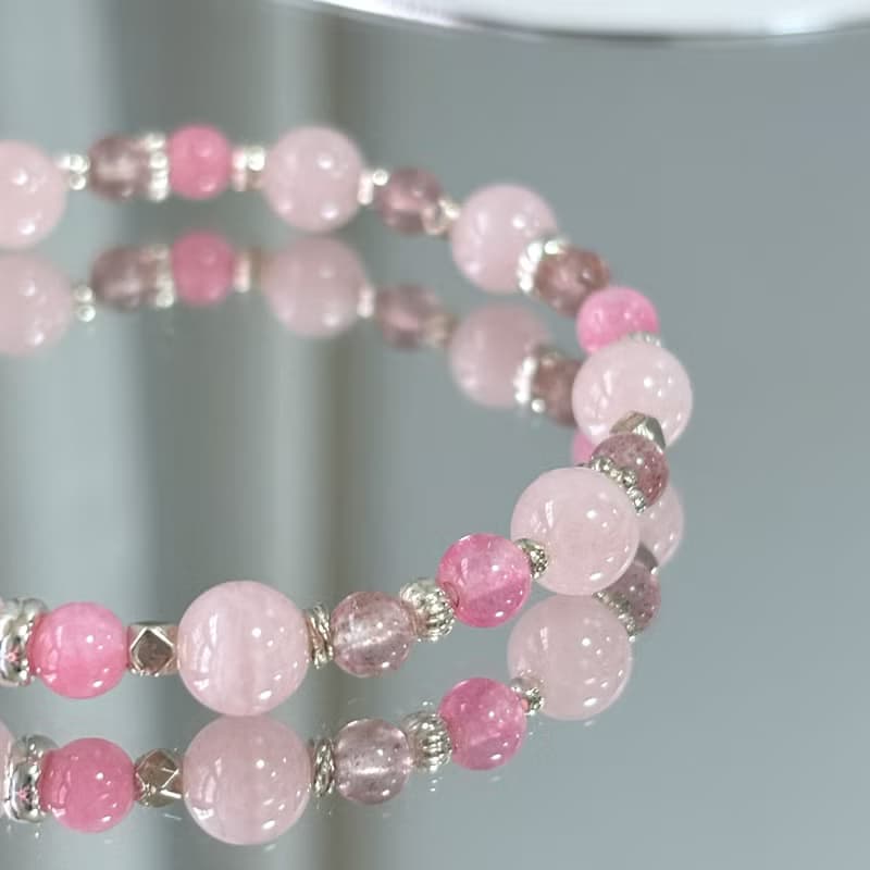 栩栩花落 / 粉晶手鍊